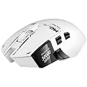 DAREU A980PROMAX Wireless Gaming Mouse-4K/8K Polling-30K DPI Optical Sensor-0.85' TFT Color Display-Magnesium Alloy Buttons-2.4G Wireless/BT/USB Connectivity-Nano Receiver Included