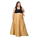 DARIKA Golden Skirts for Women in Plus