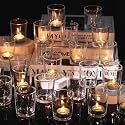 DARJEN 60 Pcs Votive Candle Holders Clear Tea Lights Candle Holder