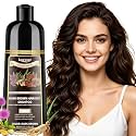 Dark Brown Hair Dye Shampoo for 100% Gray Hair Coverage