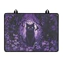 Dark Cat Stove Top Covers for Electric Stove, Fashion Cute Stove Top Cover Protector, Heat Resistant Silicone Stove Mat, Wear Resistant Range Ceramic Gas Burners Mat Halloween Decor