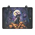 Dark Halloween Cat Pumpkin Cover for Stove Top, Heat Resistant Silicone Stove Mat, Non-slip Ceramic Glass Electric Stovetop Cover, Cute Dish Drying Mat, Halloween Gifts for Family