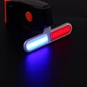 Dark Horse Bicycle 6 Mode LED with Red & Blue Light, USB Rechargeable Tail Light, High Brightness and Waterproof Rear Light, Police Tail Light, NEW Model
