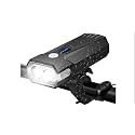 Dark Horse® Bicycle Multi Function 4000 Mah 2* T6 5 Mode 600 LM Light 120 DB Loud Horn with Horn Wire-Controlled Switch, Battery Indicator, Input-Output Charge USB Front Light New Model