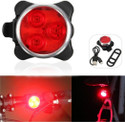 Dark Horse Imported Bicycle 3 LED 4 Mode USB Recharegable Rear Light Red LED Rear Break Light