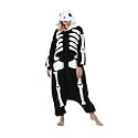 DarkCom Adult Skeleton Onesie Women Men Pajamas Cosplay Halloween Costume