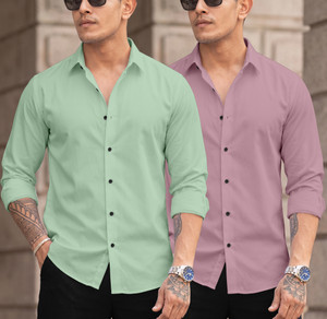 DARKMODE Men Solid Casual Multicolor Shirt