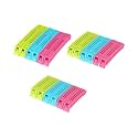 Multipurpose Food Snack Plastic Bag Clip Sealer | Packet Sealer Clamps | Manual Vacuum Bag Sealer | Food Pouch Clip | Bag Zipper for Home Kitchen -18 Pcs (Multicolor)