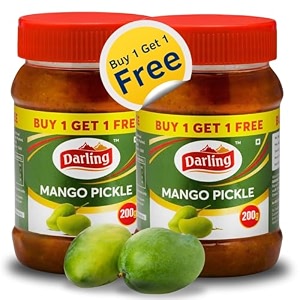 darling mango pickles 200g buy1 amp get 1 traditional south indian taste  authentic mango achar  no added colours amp preservatives