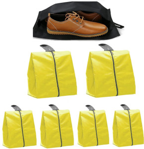 darshanam world shoe pouch yellow