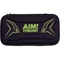 Dart Case - Carrying Case for Steel or Soft Tip Darts, Holds 6 Darts and Extra Accessories, Built-In Storage Tubes and Pockets for Flights, Tips, Shafts (Black)