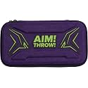 Dart Case - Carrying Case for Steel or Soft Tip Darts, Holds 6 Darts and Extra Accessories, Built-In Storage Tubes and Pockets for Flights, Tips, Shafts (Purple)
