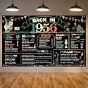 DARUNAXY 70th Birthday Party Decorations, Colorful Back in 1956 Banner
