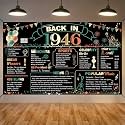 DARUNAXY 80th Birthday Party Decorations, Colorful Back in 1946 Banner
