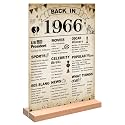 DARUNAXY Vintage Back in 1966 Acrylic Sign with Stand for Men &amp; Women