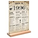 DARUNAXY Vintage Back in 1996 Acrylic Sign with Stand for Men &amp; Women