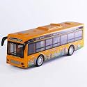 Toy Bus Double Decker Alloy Metal Diecast Bus Toy for Kids with Light Sound Openable Door Pullback