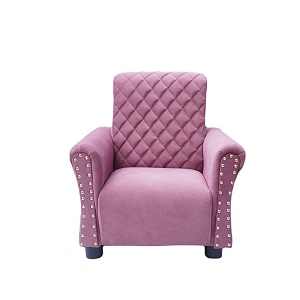 daryoo - royal majestic kids sofa - ergonomic design with armrest amp backrest for ages 1-4 pink