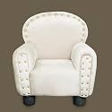 Daryoo - Royal Majestic Kids Sofa - Ergonomic Design with Armrest &amp; Backrest for Ages 1-4 (Beige) - Pine Wood
