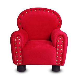daryoo - royalred majestic kids sofa - ergonomic design with armrest amp backrest for ages 1-4 - pine wood