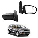 Dasbecan Right Mirror Compatible with 2013-2016 Ford Escape S Black 3Pins