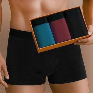 Dasens Pack of 3 Solid Men Trunk