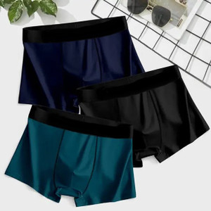 Dasens Pack of 3 Solid Men Trunk