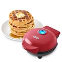 Dash Mini Waffle Maker Machine 350W | No.1 in USA Waffle Machine | Waffle iron with Non Stick, Dual Side Plate | 4 inch mini waffle maker for home & Kids (Aqua) (Red)