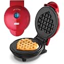 Dash Mini Waffle Maker- Mini Machine for Creative Homemade Treats - Nonstick Iron with Unique Print Design - Stylish Waffle Machine - Red Heart,(Pack of 6)