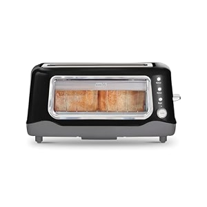dash bread toaster 2 slice with extra wide slot no1 in usa 1100 watts pop up toaster 2 slices automatic 7 browning levels with defrost amp reheat removable crumb tray black