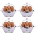 Dash Rapid Egg Cooker - Boiler,Poacher &amp; Steamer - Includes Measuring &amp; Recipe Guide - Dishwasher Safe - BPA Free - Holds 7 Eggs,Lavender,(Pack of 4)