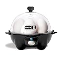 Dash Rapid Egg Cooker: 6 Egg Capacity Electric Egg Cooker for Hard Boiled Eggs, Poached Eggs, Scrambled Eggs, or Omelets with Auto Shut Off Feature - Black (DEC005BK)