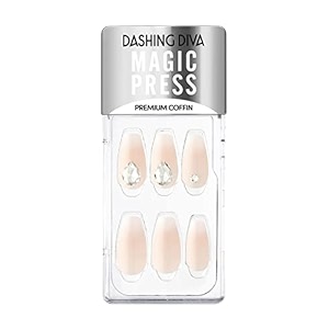 dashing diva magicpress burgundy shine  day to night  short square shaped press on nails  long lasting dia island