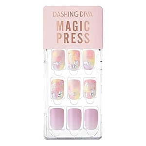 dashing diva magicpress burgundy shine  day to night  short square shaped press on nails  long lasting lilac bloom