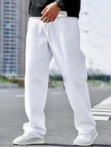 DASHING FIT Boyfriend Men White Jeans