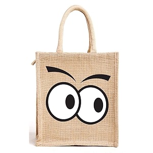 lunch box jute bag with zip amp bottle holder tiffin bags for office men amp womenfor outing amp travelling design 8