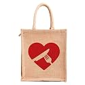Lunch Box Jute Bag with Zip &amp; Bottle Holder, Tiffin Bags for Office Men &amp; Women|for Outing &amp; Travelling (Design 7)