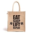 Lunch Box Jute Bag with Zip & Bottle Holder, Tiffin Bags for Office Men & Women|for Outing & Travelling (Design 1)