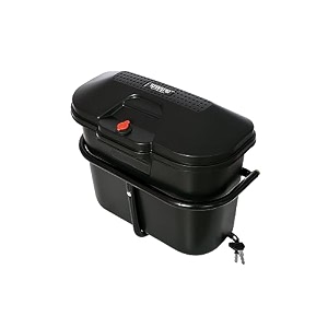 dass camry motorbike luggage 100cc sidebox with universal fitment clamps matt black suitable for hero and bajaj bikes not suitable for yamaha amp honda bikes or scooters