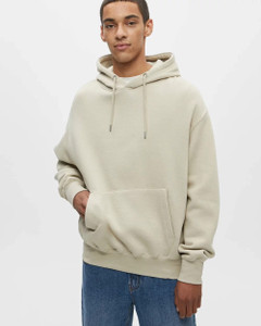 datalact men full sleeve solid hooded sweatshirt