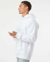 Datalact Men Full Sleeve Solid Hooded Sweatshirt