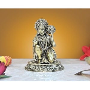 dattatreya bronze hanuman ji sitting statue idol sculpture statue home decor height 45 inch