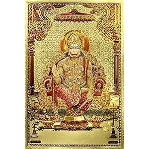 dattatreya hanuman acrylic wall frame for home office and factory length 18 inch x width 12 inch multicolor
