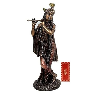 dattatreya murli krishna in cold cast bonded bronze 105 inches