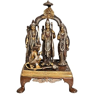 dattatreya ram darbar carved brass sculptures height- 9534  home decor