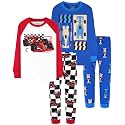 DAUGHTER QUEEN Boys Pajamas 4 Pieces Long Set 100% Cotton Sleepwear Size 18 Months-12 Years