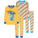 DAUGHTER QUEEN Boys Pajamas 4 Pieces Long Set 100% Cotton Sleepwear Size 18 Months-12 Years