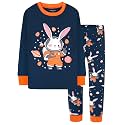 DAUGHTER QUEEN Boys Pajamas 4 Pieces Long Set 100% Cotton Sleepwear Size 18 Months-12 Years