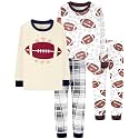DAUGHTER QUEEN Boys Pajamas 4 Pieces Long Set 100% Cotton Sleepwear Size 18 Months-12 Years