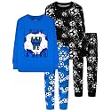 DAUGHTER QUEEN Boys Pajamas 4 Pieces Long Set 100% Cotton Sleepwear Size 18 Months-12 Years